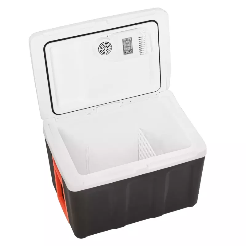 Tragbare Kühlbox Adler AD 8090 — 40 L 12-V-Autokühlschrank, Peltier-Kühlung, 220–240 V Netzanschluss, Rollen