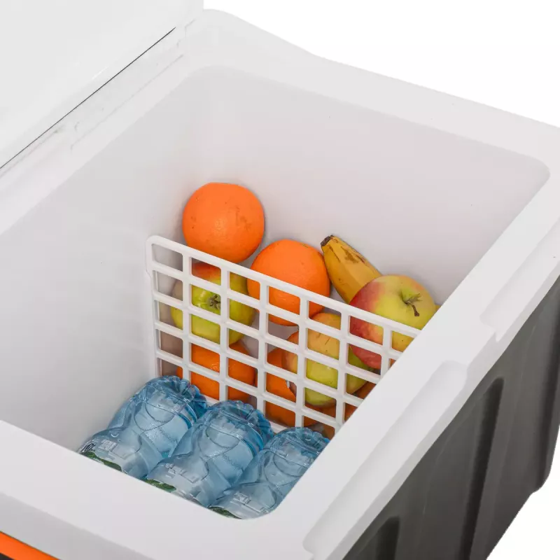 Tragbare Kühlbox Adler AD 8090 — 40 L 12-V-Autokühlschrank, Peltier-Kühlung, 220–240 V Netzanschluss, Rollen
