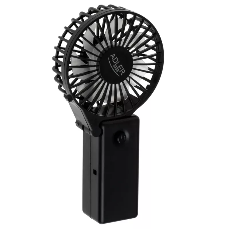 Tischventilator Adler AD 7336 – faltbarer Mini-Ventilator, 6,5 cm Durchmesser, 1 Geschwindigkeit, schwarz