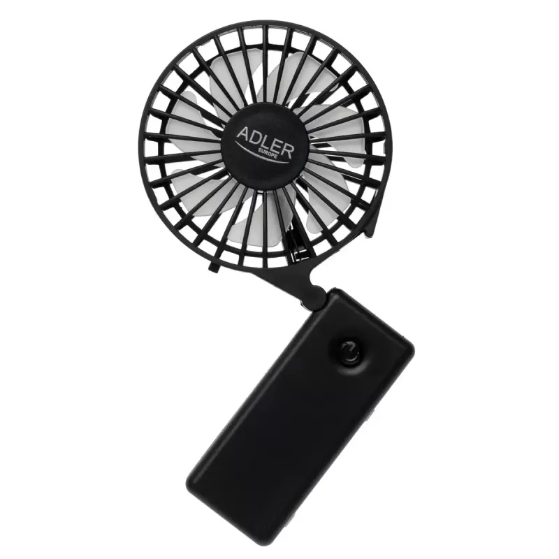 Tischventilator Adler AD 7336 – faltbarer Mini-Ventilator, 6,5 cm Durchmesser, 1 Geschwindigkeit, schwarz