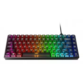 Mechanische Gaming-Tastatur Lenovo Legion K510 Mini Pro 75% US-Englisch, 84 Tasten, RGB, USB, 1,8 m Kabel, Schwarz/Transparent