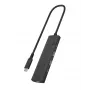 ICY BOX IB-HUB1437-CPD Kabelgebunden USB 3.2 Gen 2 (3.1 Gen 2) Type-C Schwarz