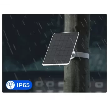 Solarpanel Reolink SP3-W 12W 6V USB-C IP65 Außenbereich, 360° horizontal, 90° vertikal, 4 m Kabel, Technopolymer, weiß