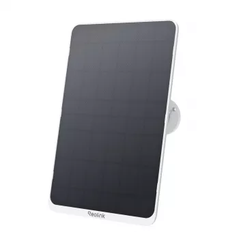 Solarpanel Reolink SP3-W 12W 6V USB-C IP65 Außenbereich, 360° horizontal, 90° vertikal, 4 m Kabel, Technopolymer, weiß