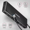 Axagon HUE-F7A 7x USB 3.2 Gen 1 ALU FLAT Hub micro power IN 1m USB-A USB 3.2 Gen 1 (3.1 Gen 1) Type-A 5000 Mbit/s Schwarz