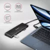 Axagon HUE-F7A 7x USB 3.2 Gen 1 ALU FLAT Hub micro power IN 1m USB-A USB 3.2 Gen 1 (3.1 Gen 1) Type-A 5000 Mbit/s Schwarz