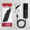 Axagon HUE-F7A 7x USB 3.2 Gen 1 ALU FLAT Hub micro power IN 1m USB-A USB 3.2 Gen 1 (3.1 Gen 1) Type-A 5000 Mbit/s Schwarz