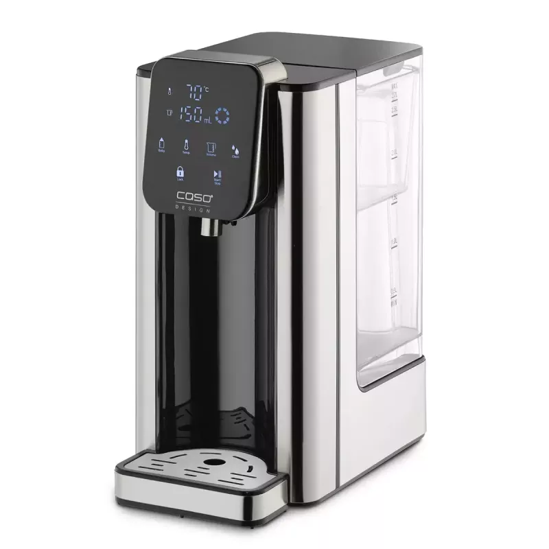 Caso Hot 7 Turbo Heißwasserspender, 2,7 L, 2200-2600 W, Schwarz/Edelstahl
