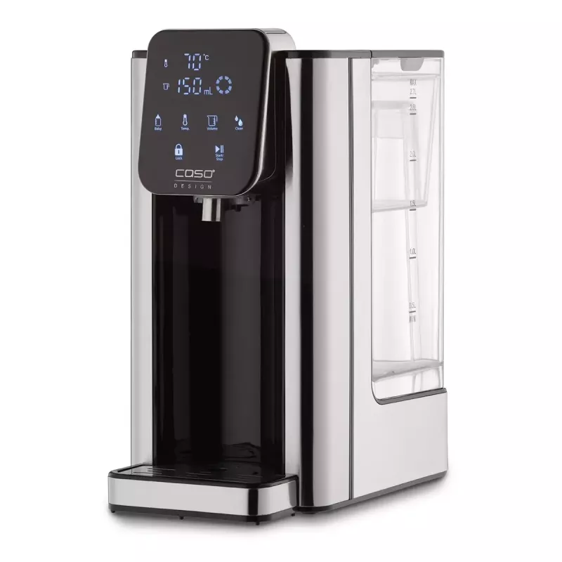 Caso Hot 7 Turbo Heißwasserspender, 2,7 L, 2200-2600 W, Schwarz/Edelstahl