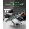 Laptopständer RAIDSONIC IB-NH300-R, Aluminium, silber, passend für 17 Zoll (43,2 cm), 360° drehbar, 280×230×550 mm