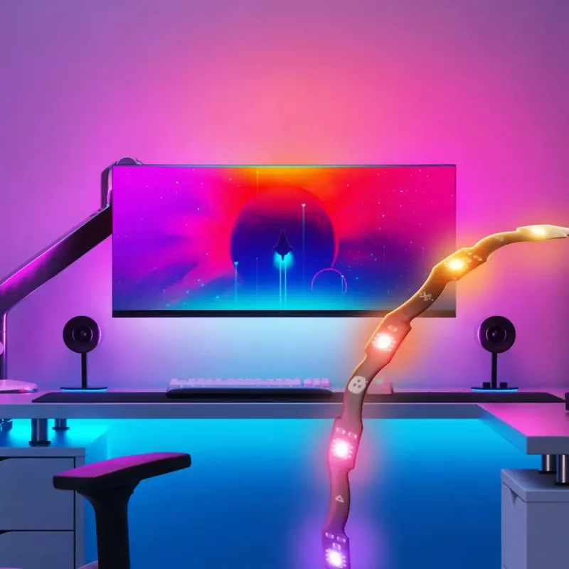 LED-Lichtstreifen Nanoleaf N7601K00-1LS4D 2,5 m, 10 W, Mehrfarbig RGB