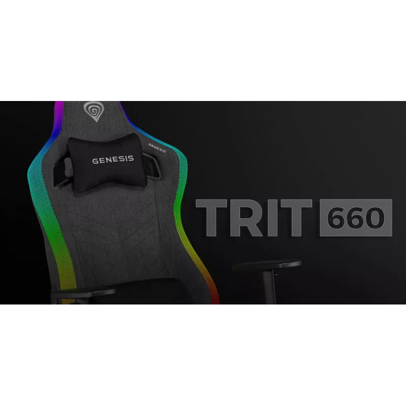PC-Gaming-Stuhl GENESIS TRIT 660 gepolsterte Sitzfläche max. Gewicht 150 kg