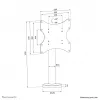 Neomounts TV-Tischhalterung zum Anschrauben DS42-430BL12 max 50 kg 23-43 Zoll