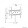 Neomounts TV-Tischhalterung zum Anschrauben DS42-430BL14 max. 50 kg 32-55 Zoll