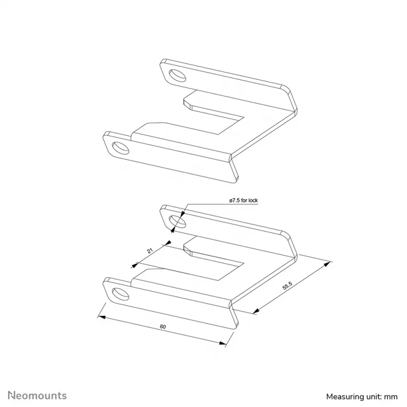 Neomounts ABL-875 Radfeststeller-Set für Wagen (2 Stk.)