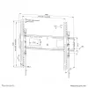 Neomounts Schwerlast TV-Wandhalterung 125 kg 43-98 Zoll VESA 100x100-800x600