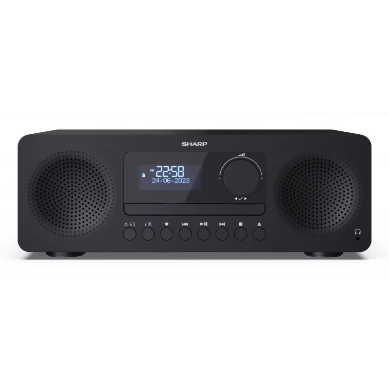Home-Audio-Mikrosystem Sharp XL-B720D 30 W, 2-Wege-Lautsprecher, DAB/DAB+/FM, optischer Disc-Player, schwarz
