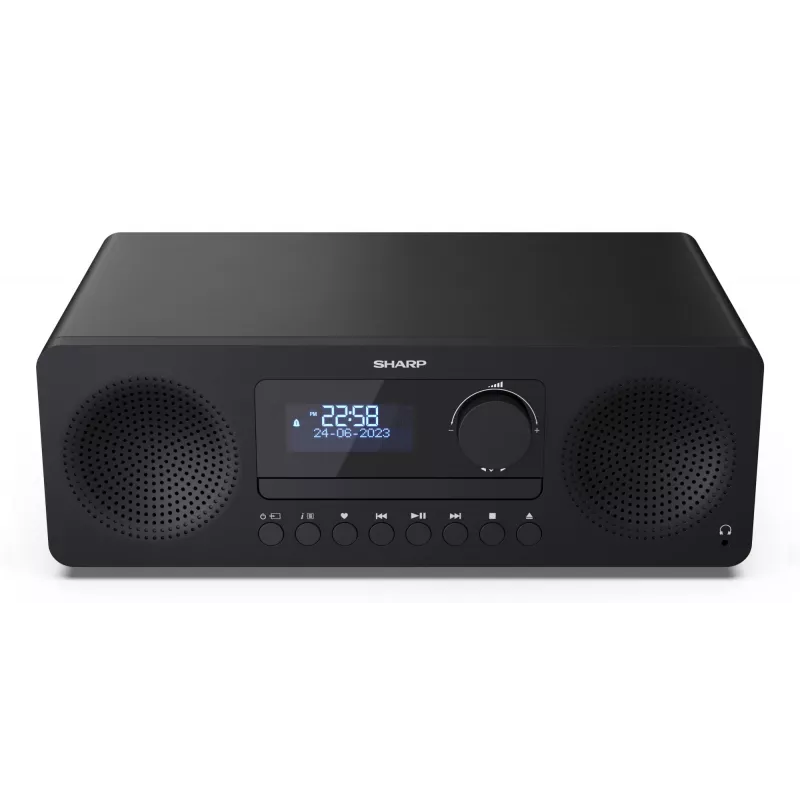 Home-Audio-Mikrosystem Sharp XL-B720D 30 W, 2-Wege-Lautsprecher, DAB/DAB+/FM, optischer Disc-Player, schwarz