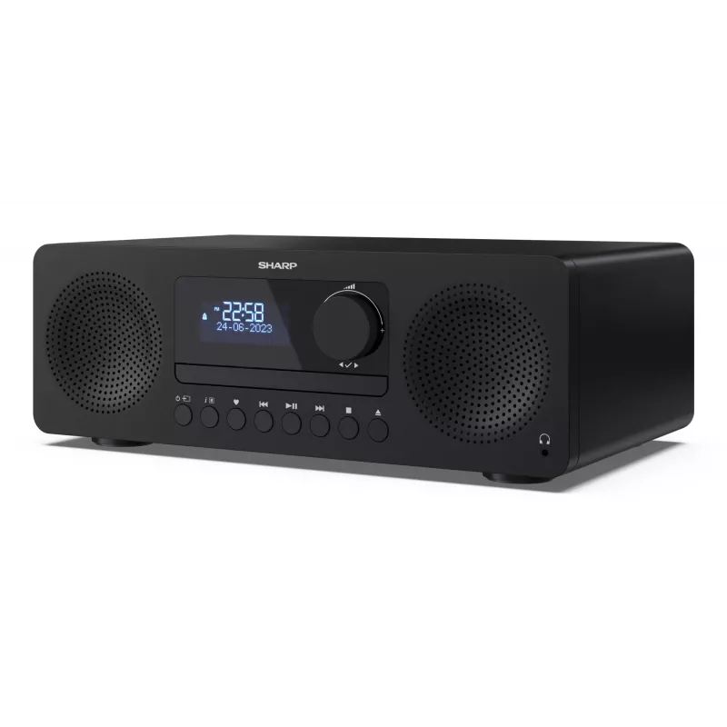 Home-Audio-Mikrosystem Sharp XL-B720D 30 W, 2-Wege-Lautsprecher, DAB/DAB+/FM, optischer Disc-Player, schwarz