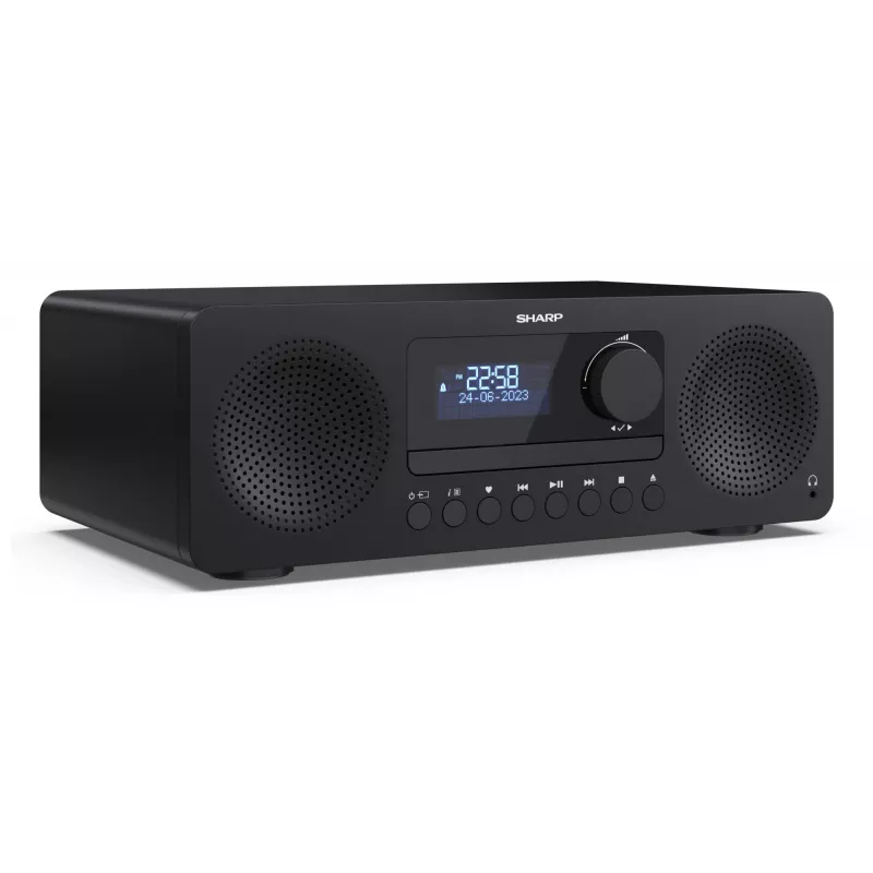 Home-Audio-Mikrosystem Sharp XL-B720D 30 W, 2-Wege-Lautsprecher, DAB/DAB+/FM, optischer Disc-Player, schwarz