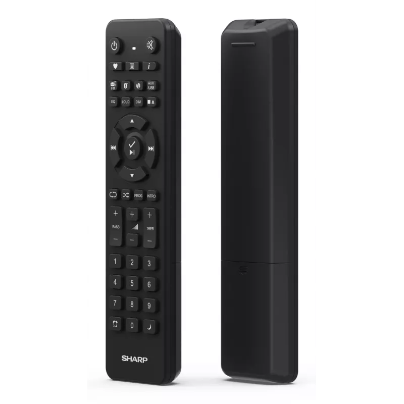 Home-Audio-Mikrosystem Sharp XL-B720D 30 W, 2-Wege-Lautsprecher, DAB/DAB+/FM, optischer Disc-Player, schwarz