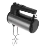 Handmixer Adler AD 4232 — 900 W, 5 Geschwindigkeiten + Turbo, Edelstahl-Aufsätze, schwarz/silber