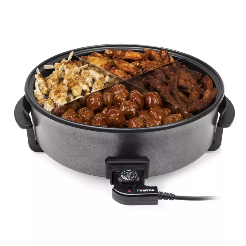 Elektrische Bratpfanne Tristar PZ-9145 XXL - 40 cm, 1500 W, schwarz