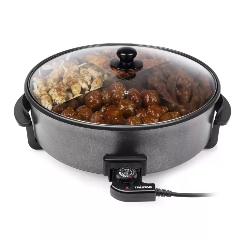 Elektrische Bratpfanne Tristar PZ-9145 XXL - 40 cm, 1500 W, schwarz