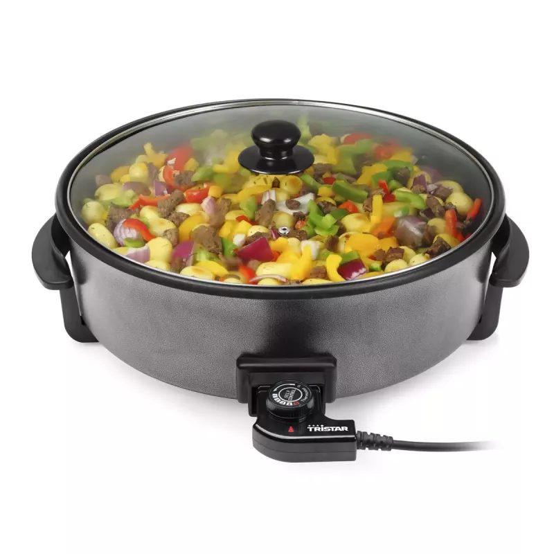 Elektrische Bratpfanne Tristar PZ-9145 XXL - 40 cm, 1500 W, schwarz