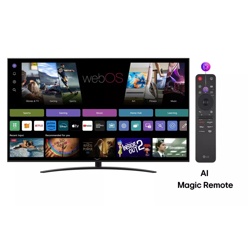 LG NanoCell AI 65NANO81A3A TV 165,1 cm (65 Zoll) 4K Ultra HD Smart TV Wi-Fi Schwarz