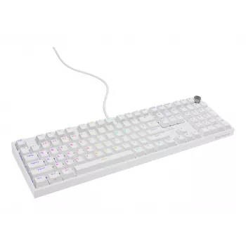 Mechanische Tastatur GENESIS THOR 404, Full-Size USB, QWERTY Englisch, RGB-Hintergrundbeleuchtung, weiß