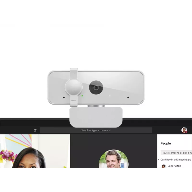 Lenovo 310 Full HD Webcam 1920x1080 30fps USB 2.0 Weiß, Clip-Halterung