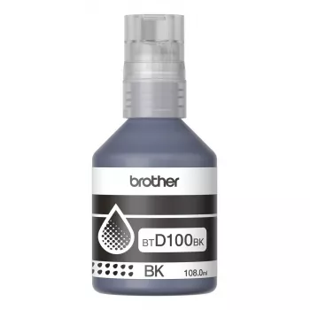 Tintenpatrone Brother BTD100BK Original — schwarz, 108 ml, 7500 Seiten, 56×123×55,5 mm