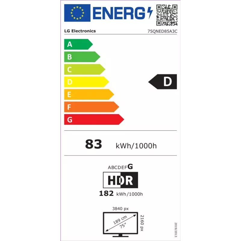 LG QNED AI 75QNED85A3C TV 190,5 cm (75 Zoll) 4K Ultra HD Smart TV Wi-Fi Schwarz