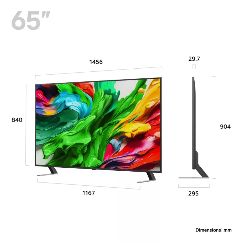 LG QNED AI 65QNED85A3C TV 165,1 cm (65 Zoll) 4K Ultra HD Smart TV Wi-Fi Schwarz