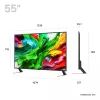 TV LG 55QNED85A3C 55 Zoll 4K QNED evo Smart TV, WebOS, Motion Pro, Wi‑Fi, Ethernet, DVB-T/T2, Schwarz