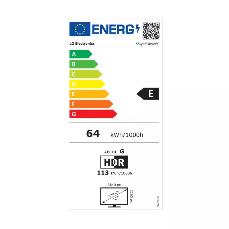 TV LG 55QNED85A3C 55 Zoll 4K QNED evo Smart TV, WebOS, Motion Pro, Wi‑Fi, Ethernet, DVB-T/T2, Schwarz