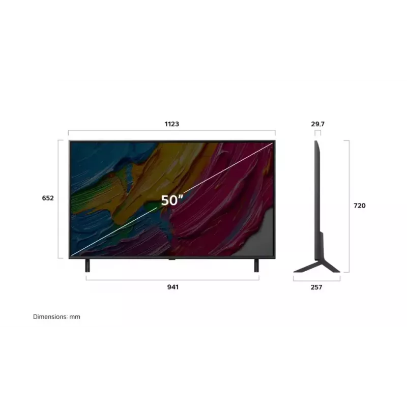 LG QNED 50QNED80A3A TV 127 cm (50 Zoll) 4K Ultra HD Smart TV Wi-Fi Schwarz