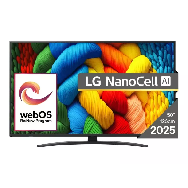 LG NanoCell AI 50NANO81A3A TV 127 cm (50 Zoll) 4K Ultra HD Smart TV Wi-Fi Schwarz