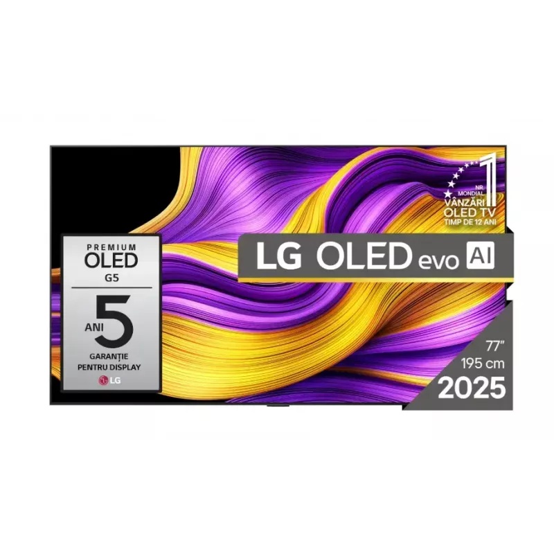 LG OLED evo AI OLED77G51LW TV 195,6 cm (77 Zoll) 4K Ultra HD Smart TV Wi-Fi Schwarz