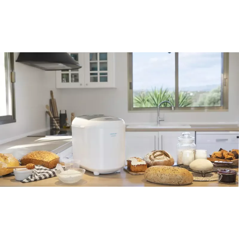 Brotbackautomat CECOTEC Bread&Co 1000 Delicious — 550 W, max. 1 kg, weiß