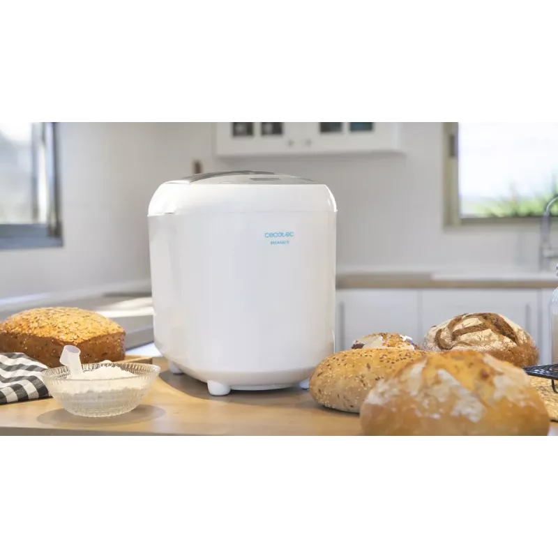Brotbackautomat CECOTEC Bread&Co 1000 Delicious — 550 W, max. 1 kg, weiß