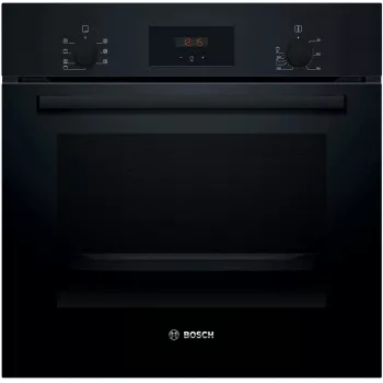 Einbau-Elektrobackofen Bosch HBF133BA1 — 66 L, Energieklasse A, Umluft, Grill, Touch- und Drehregler, schwarz