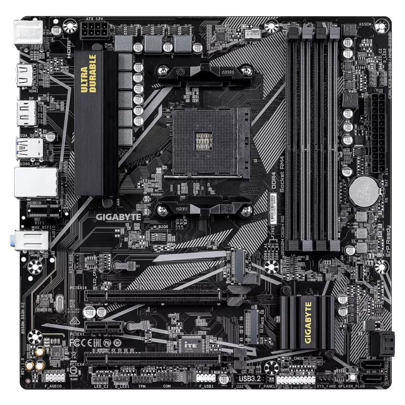 Motherboard GIGABYTE B550M DS3H R2, B550, Sockel AM4, Micro ATX