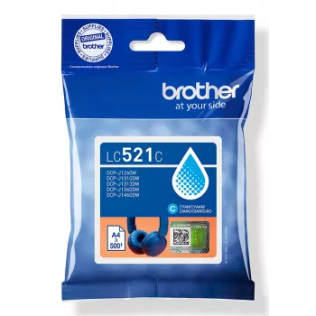 Brother LC521C Original Tintenpatrone - Cyan