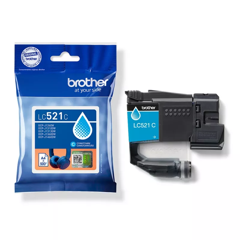 Brother LC521C Original Tintenpatrone - Cyan