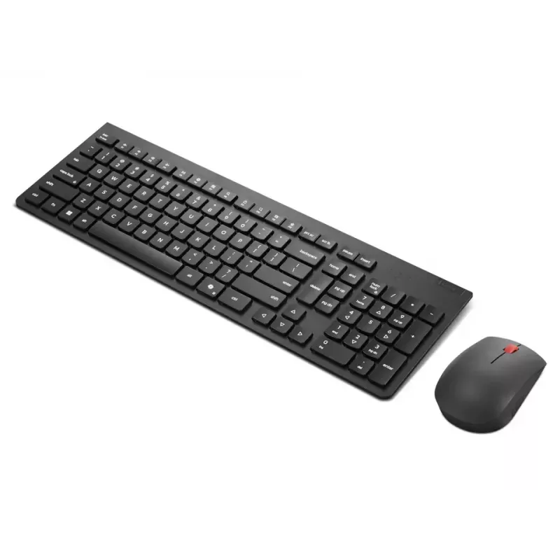 Kabelloses Tastatur- und Maus-Set Lenovo Essential 2,4 GHz – Vollformat-Tastatur mit russischem/kyrillischem Layout, optische beidhändige Maus