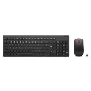 Kabelloses Tastatur- und Maus-Set Lenovo Essential 2,4 GHz – Vollformat-Tastatur mit russischem/kyrillischem Layout, optische beidhändige Maus