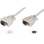 DIGITUS Datenübertragungs-Verlängerungskabel, D-Sub9 M/F, 2m seriell, vergossen beige