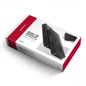 Axagon HMC-U4 USB4-Dock, 3x USB-A, 2x USB-C, HDMI & DP 8K/30Hz, RJ-45, SD/mSD, Audio, PD 100W